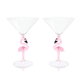 3D Flamingo Martini Glass - Che Cose Belle