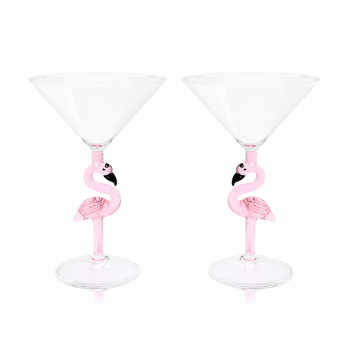 3D Flamingo Martini Glass - Che Cose Belle