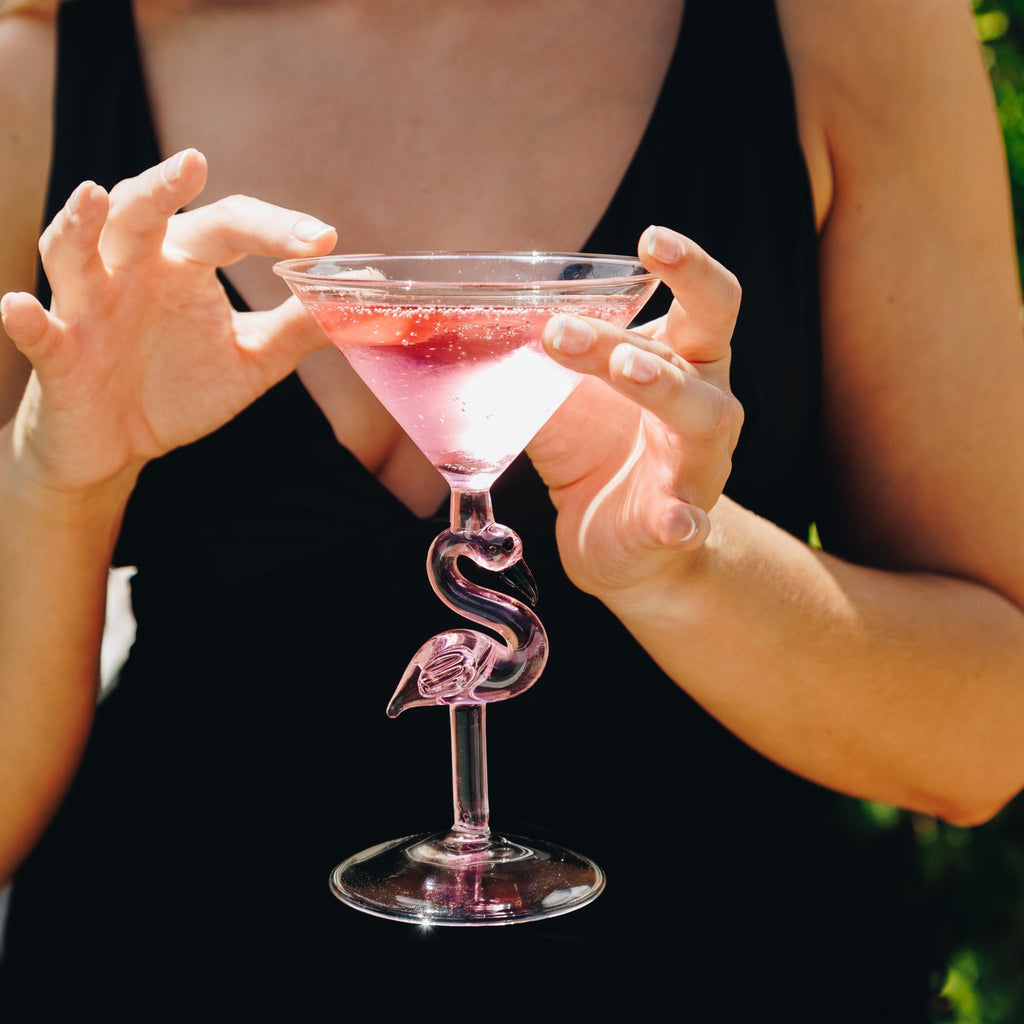 3D Flamingo Martini Glass - Che Cose Belle