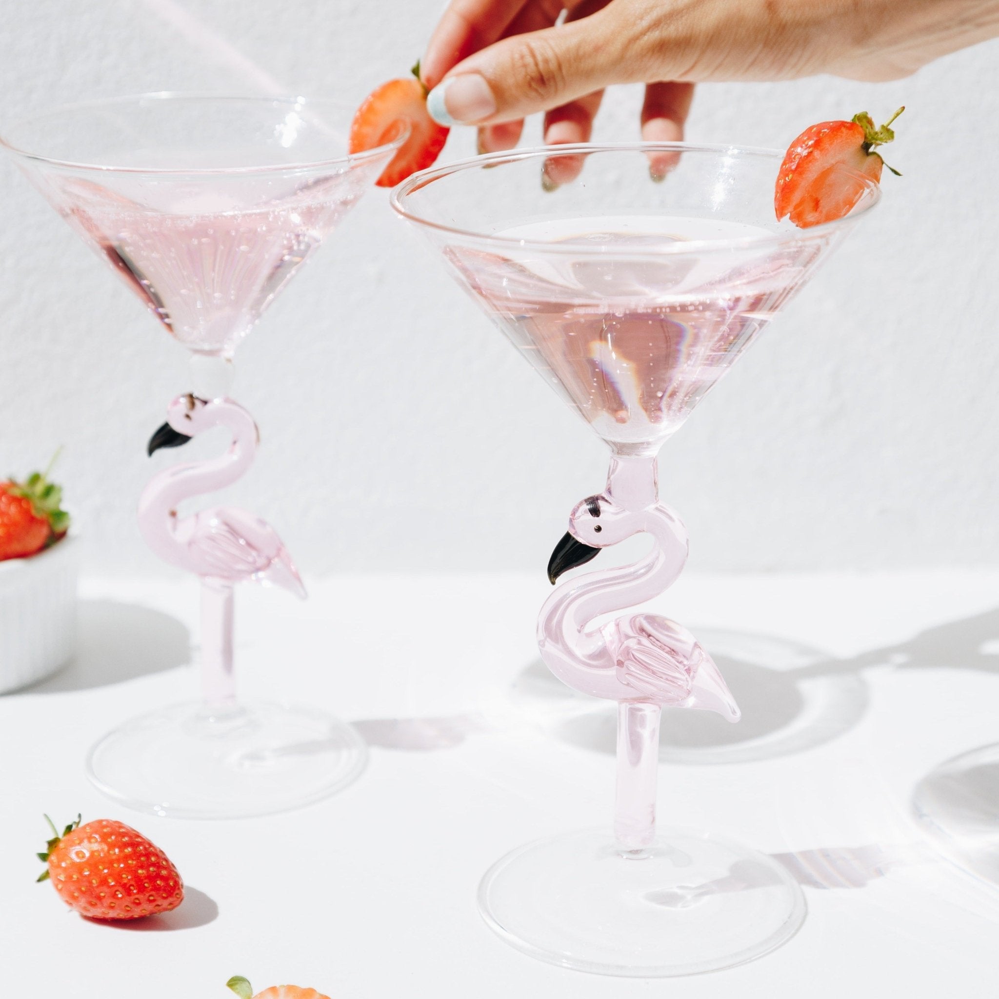3D Flamingo Martini Glass - Che Cose Belle
