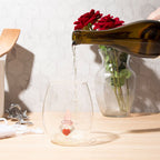 3D Gnome Heart Stemless Wine Glasses - Che Cose Belle