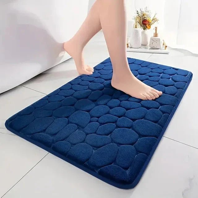 3D Non-Slip Bathroom Mat – Quick-Dry Absorbent Cobblestone Doormat - Che Cose Belle