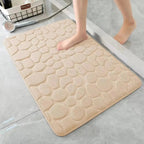 3D Non-Slip Bathroom Mat – Quick-Dry Absorbent Cobblestone Doormat - Che Cose Belle