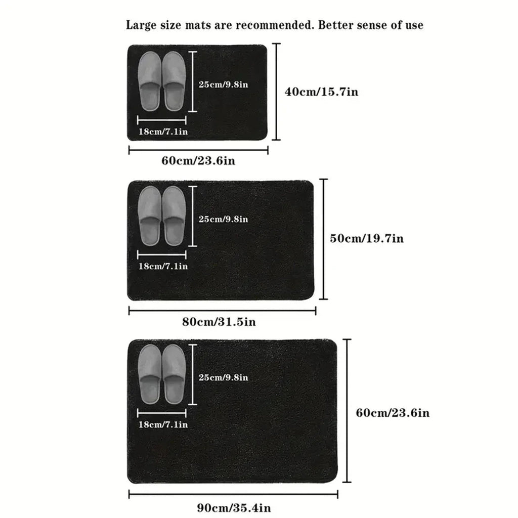 3D Non-Slip Bathroom Mat – Quick-Dry Absorbent Cobblestone Doormat - Che Cose Belle