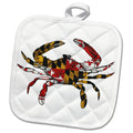 3dRose EvaDane - Signs - Maryland Crab Flag. - Potholders (phl_193242) - Che Cose Belle