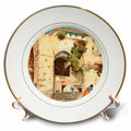 3dRose Italian House Architecture Art Romantic Vintage Italy Home Europe - Plates (cp-371855) - Che Cose Belle