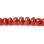2 - 4mm Natural Red Italian Coral faceted rondelles 18 inch 170 pieces AA - Che Cose Belle