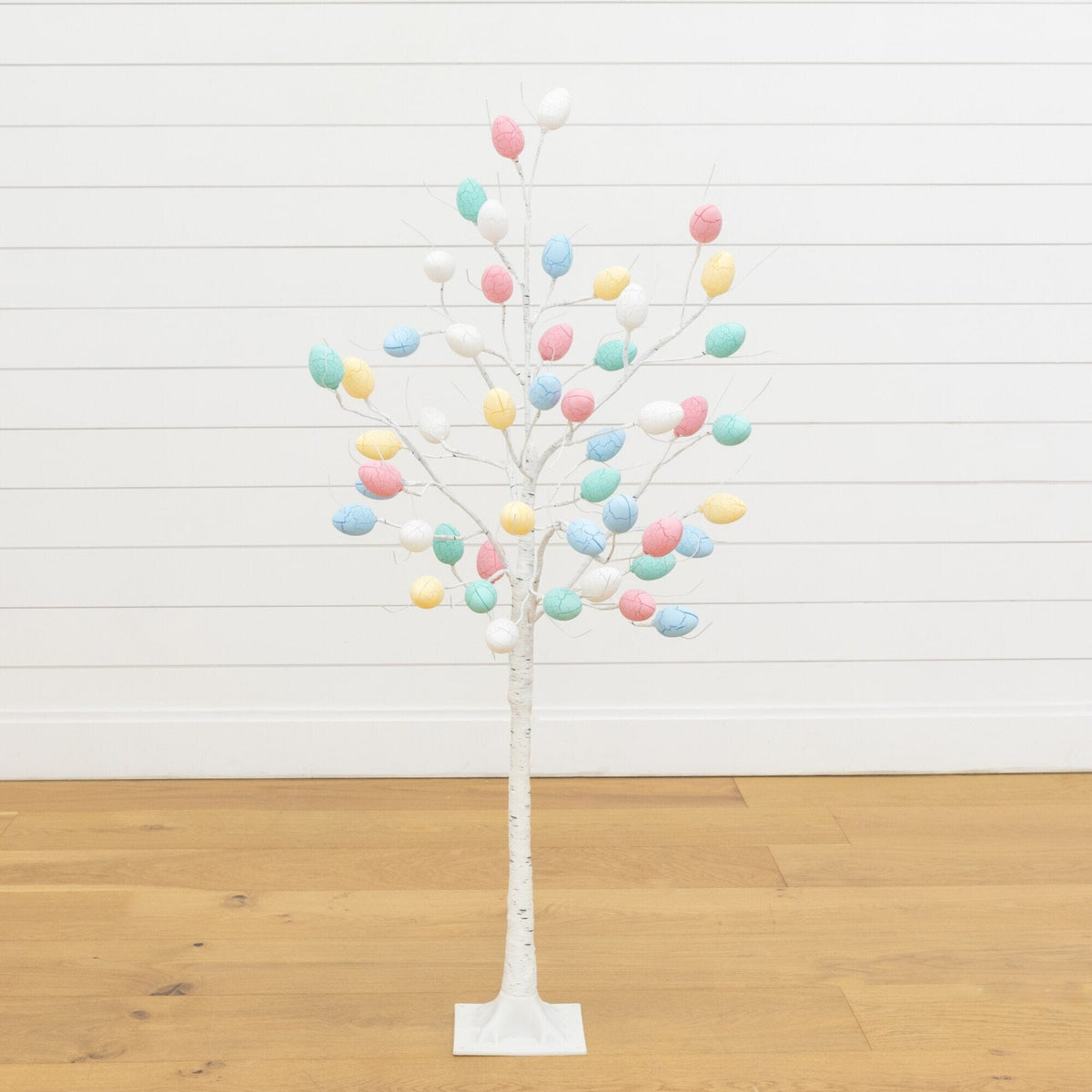 4' Pre-Lit Artificial Easter Twig Tree with 48 Egg Shaped LED Ornaments - Che Cose Belle