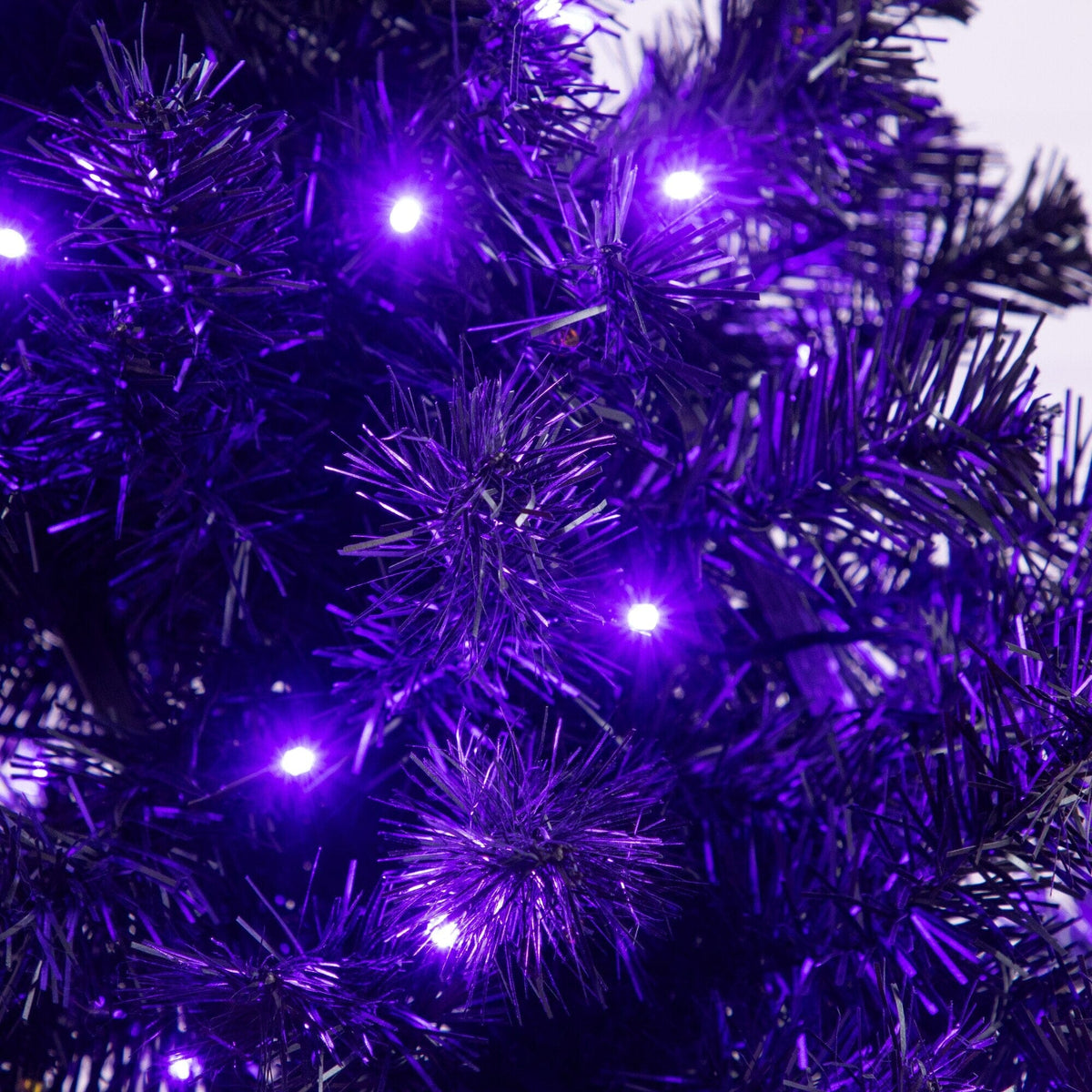 4' Pre-Lit Artificial Halloween Black Moon & Skull Tree with 250 Orange & Purple LED Lights - Che Cose Belle