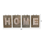 40” Rustic Farmhouse “HOME” Wall Art Decor - Che Cose Belle