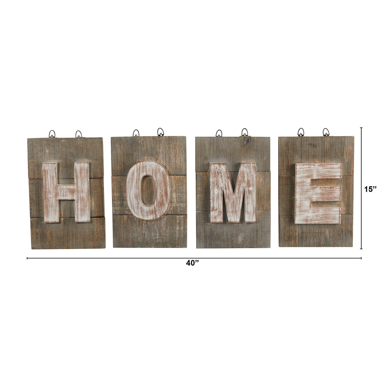 40” Rustic Farmhouse “HOME” Wall Art Decor - Che Cose Belle