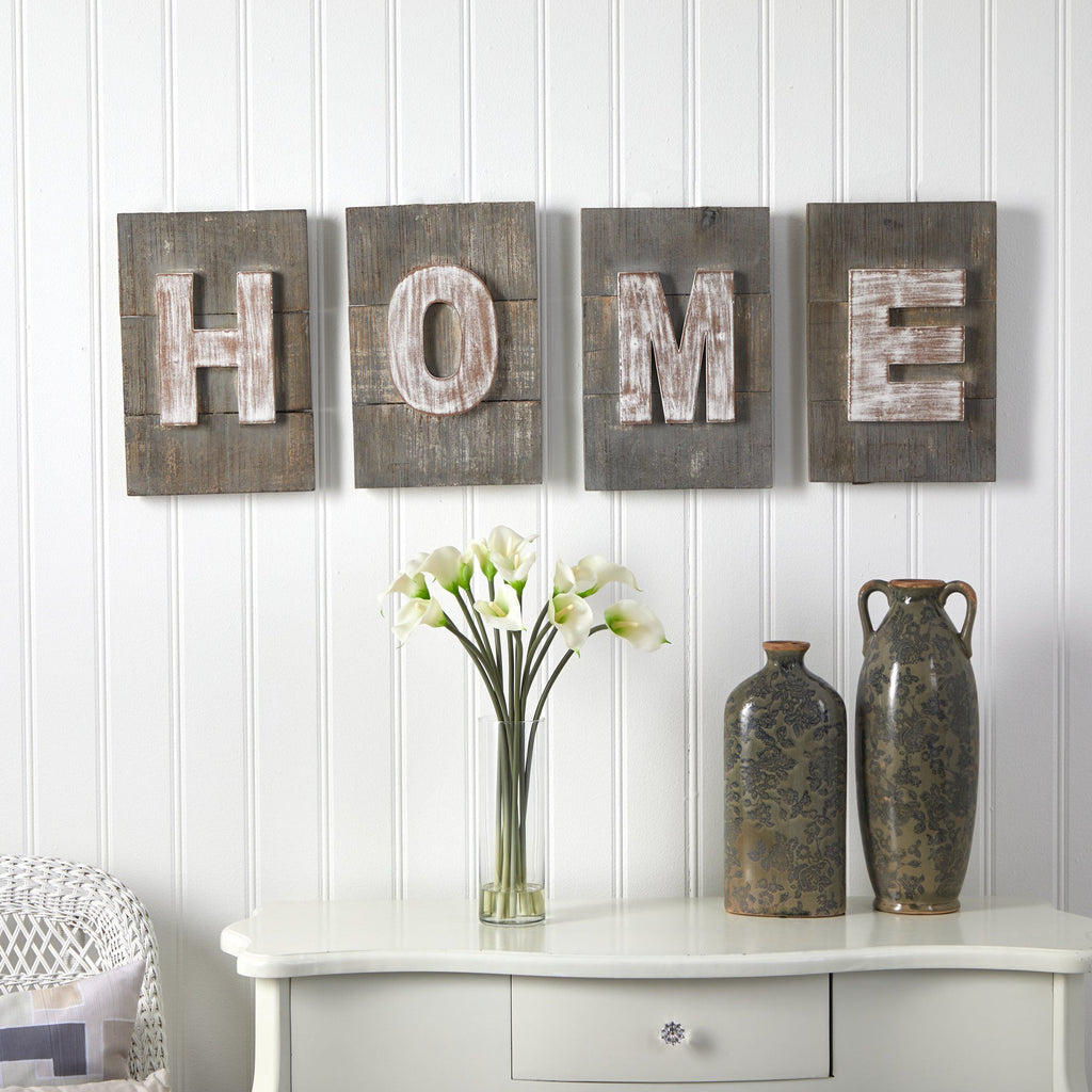 40” Rustic Farmhouse “HOME” Wall Art Decor - Che Cose Belle