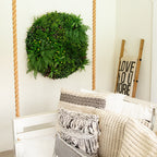 40” UV Resistant Almafi Coast Artificial Living Wall Art Panel in Black Aluminum Frame - Che Cose Belle