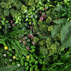 40” UV Resistant Almafi Coast Artificial Living Wall Art Panel in Black Aluminum Frame - Che Cose Belle