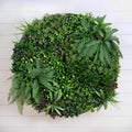 40” UV Resistant Almafi Coast Artificial Living Wall Art Panel in Black Aluminum Frame - Che Cose Belle