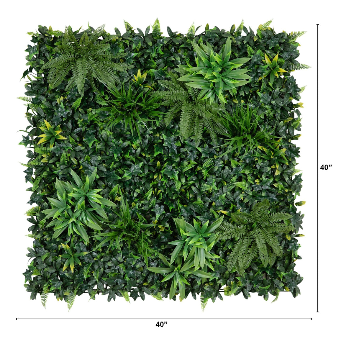 40” x 40” UV Resistant Andean Cloud Forest Artificial Living Wall Panel (Indoor/Outdoor) - Che Cose Belle