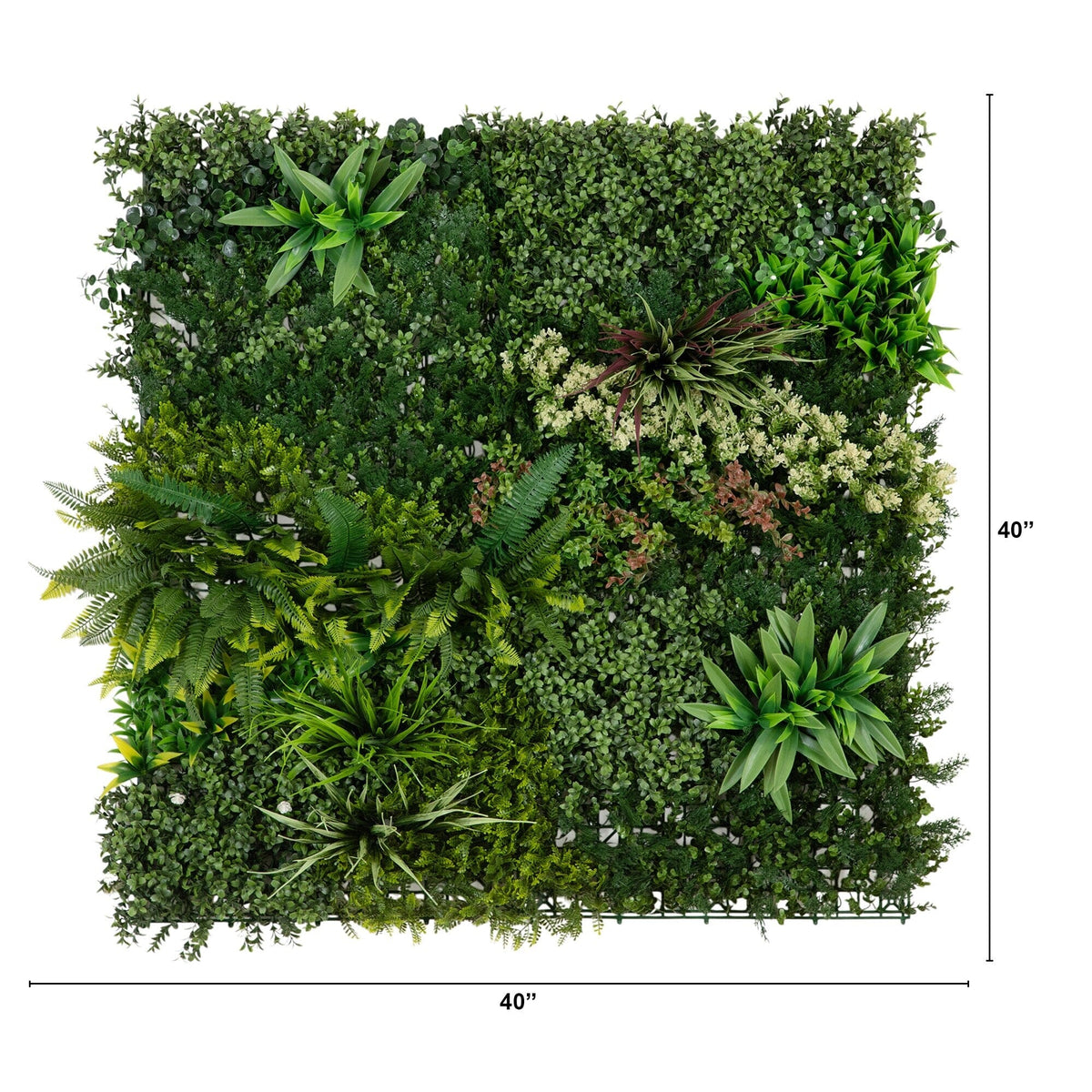 40” x 40” UV Resistant Madagascar Forest Artificial Living Wall Panel (Indoor/Outdoor) - Che Cose Belle