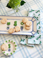 Blue & White Topiary Ceramic Tray