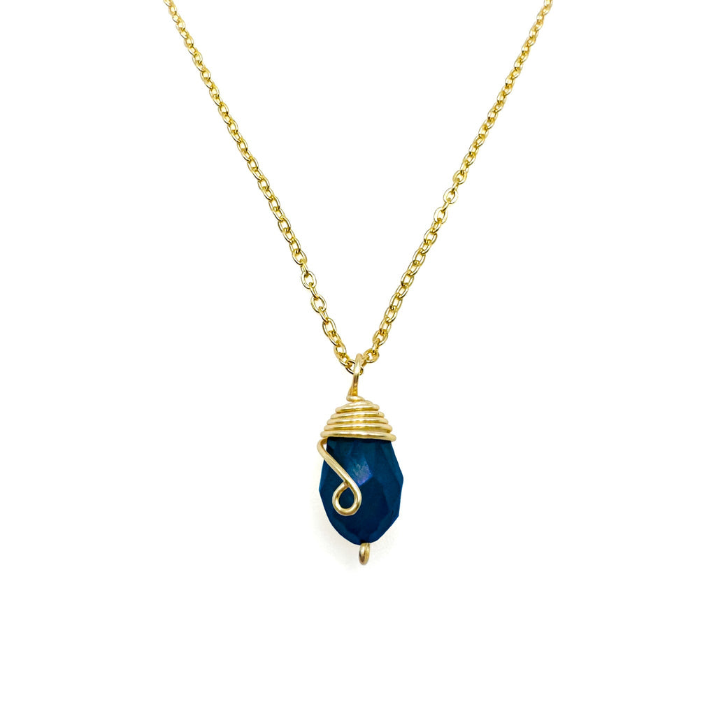 Gold Birthstone necklace