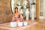 432 Hz Crystal Singing Bowls 8” F4, 10” D4, 12” C4 - Pure Harmony Set - Che Cose Belle
