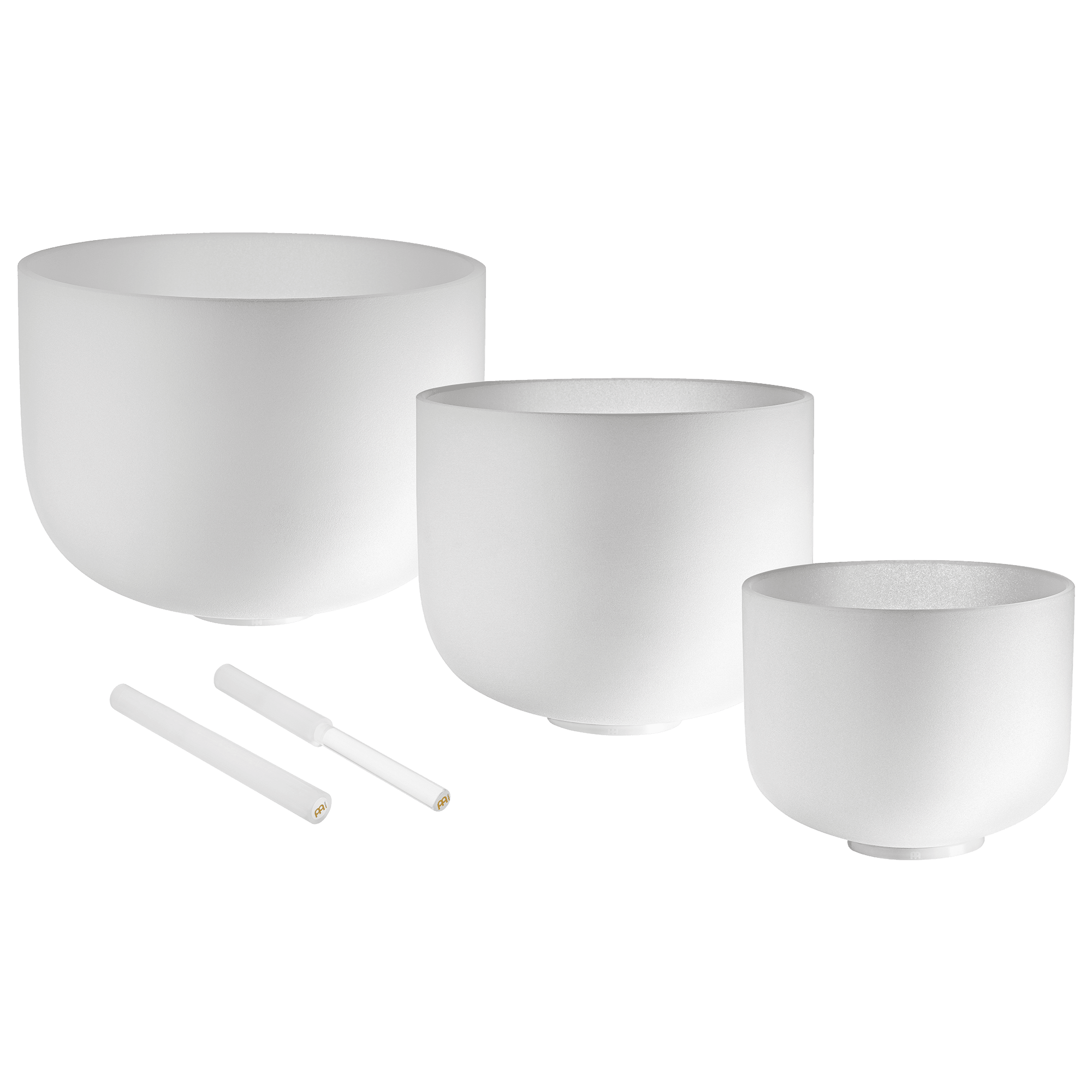 432 Hz Crystal Singing Bowls 8” F4, 10” D4, 12” C4 - Pure Harmony Set - Che Cose Belle