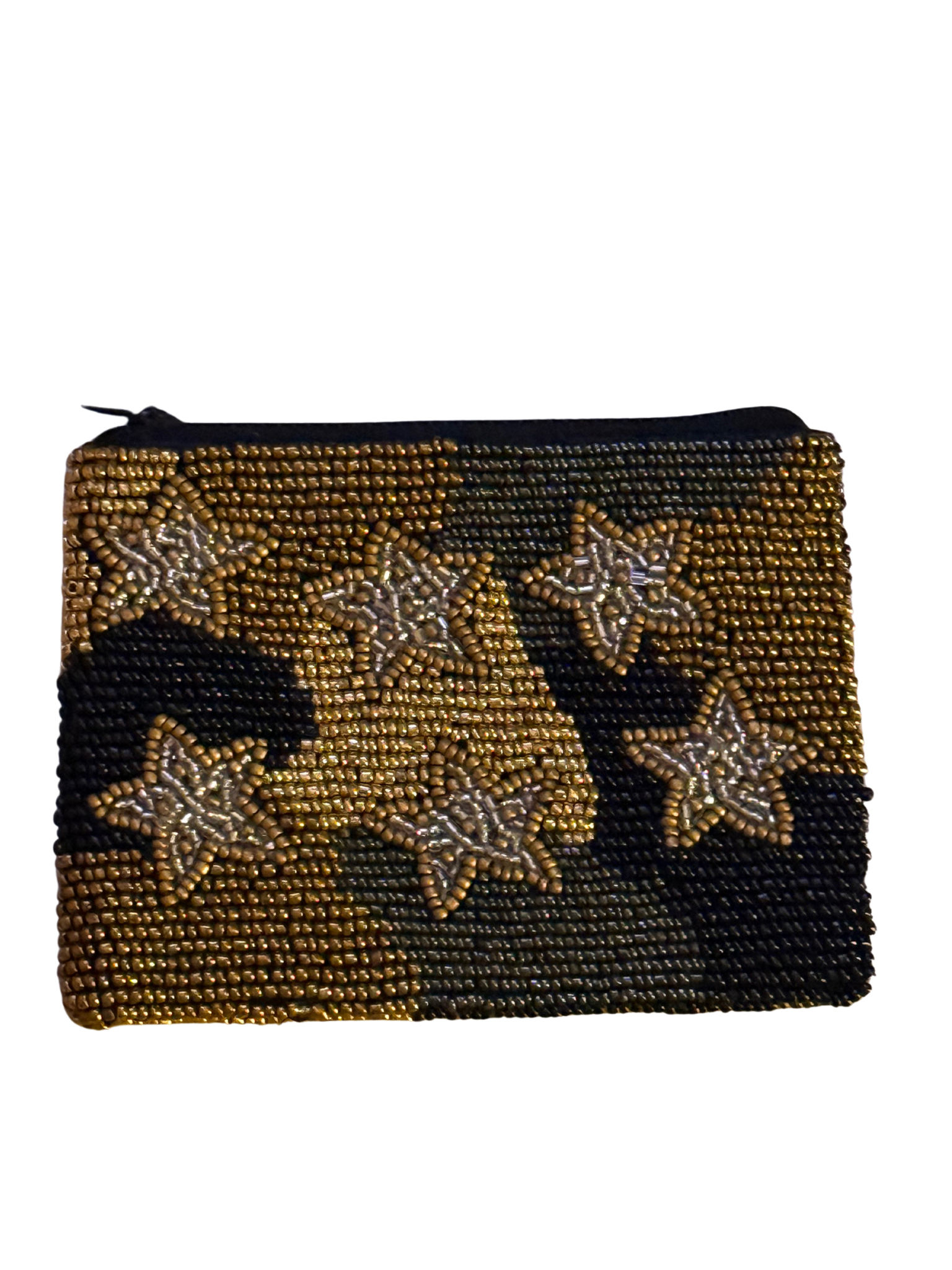 Stargazer Camo Beaded Coin Purse