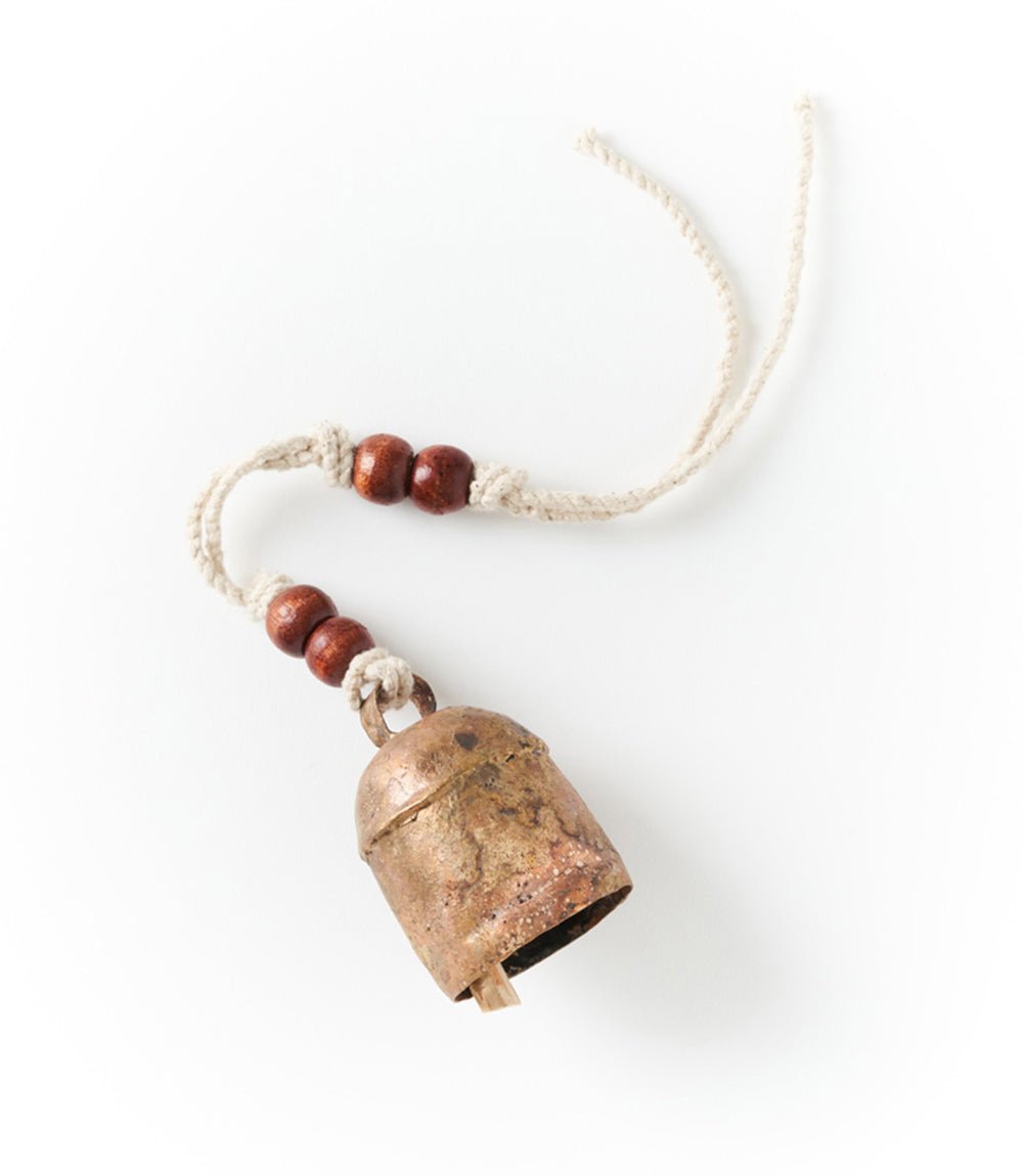 4.5" Rustic Noah Cow Bell Wind Chime - Hand Tuned - Che Cose Belle