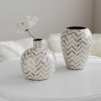 Natural Shell Handmade Ceramic Vase Home Creative Flower Container