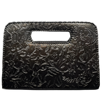 The Claire| Hand-Tooled Leather Statement Clutch