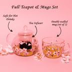 Painted Cherry Blossom Tea Pot