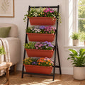 4-Tier Vertical Raised Garden Bed with Drainage Holes