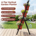 4-Tier Vertical Raised Garden Bed with Drainage Holes