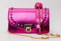 The Caris Fuchsia Leather Handbag
