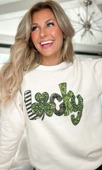 Lucky Pattern Sweatshirt