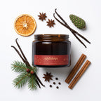 Holidays Christmas Soy Blend Candle — Orange Peel, Cinnamon & Vanilla