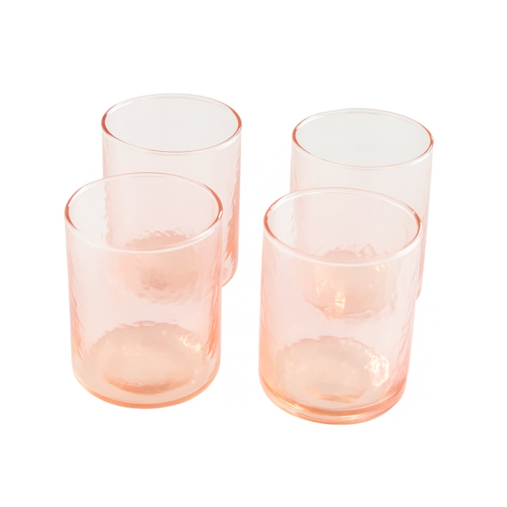 S/4 Recycled Hammered Glasses