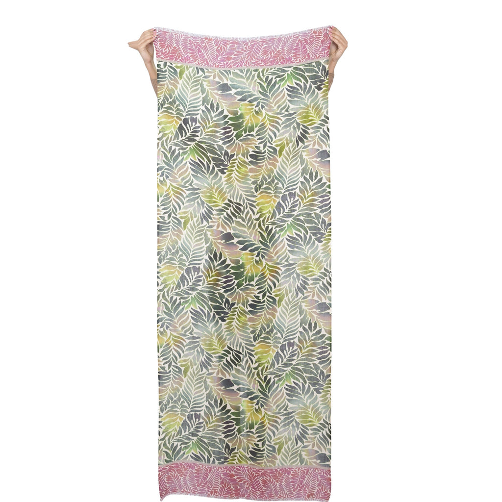 Fern Wool Twill Scarf - Moss Green