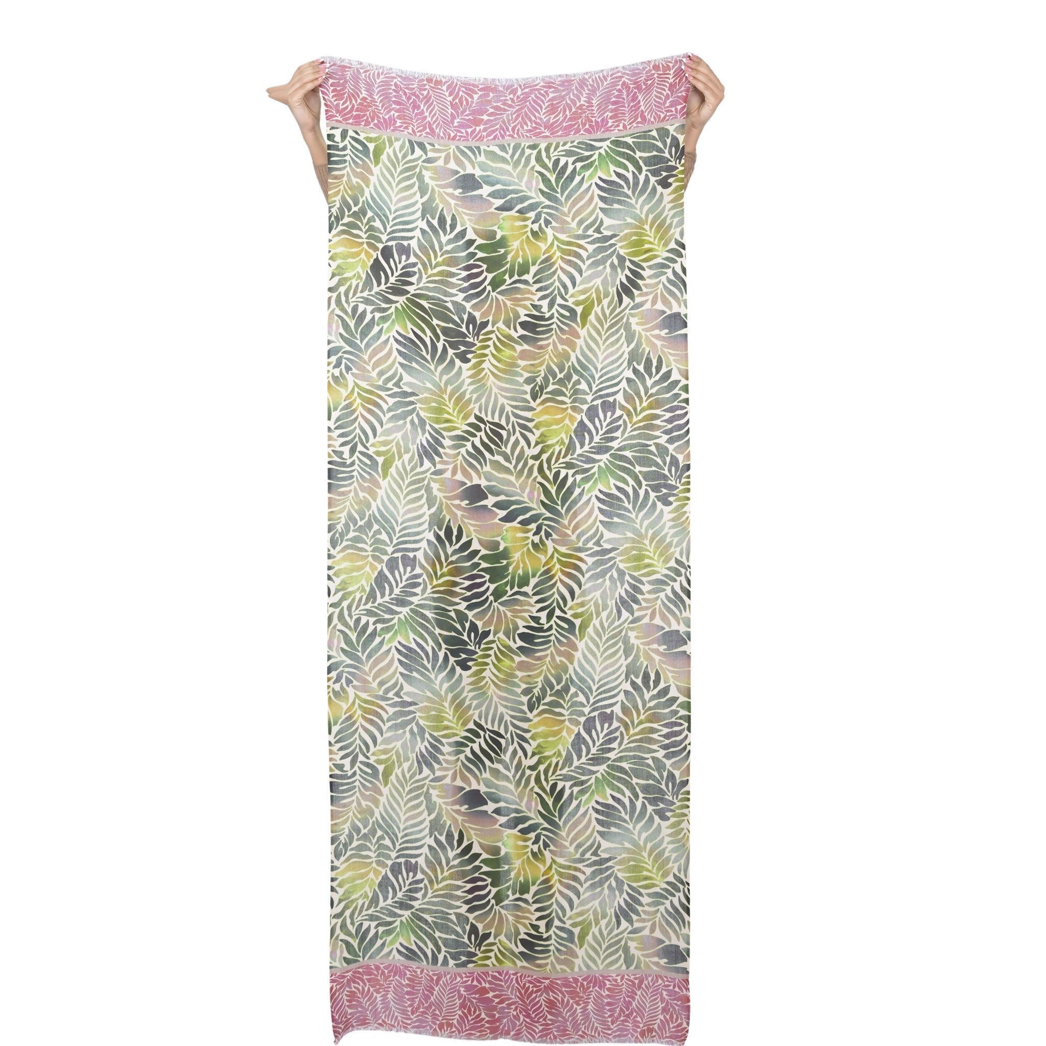 Fern Wool Twill Scarf - Moss Green
