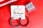 4th of July Glitter Hoops - Che Cose Belle