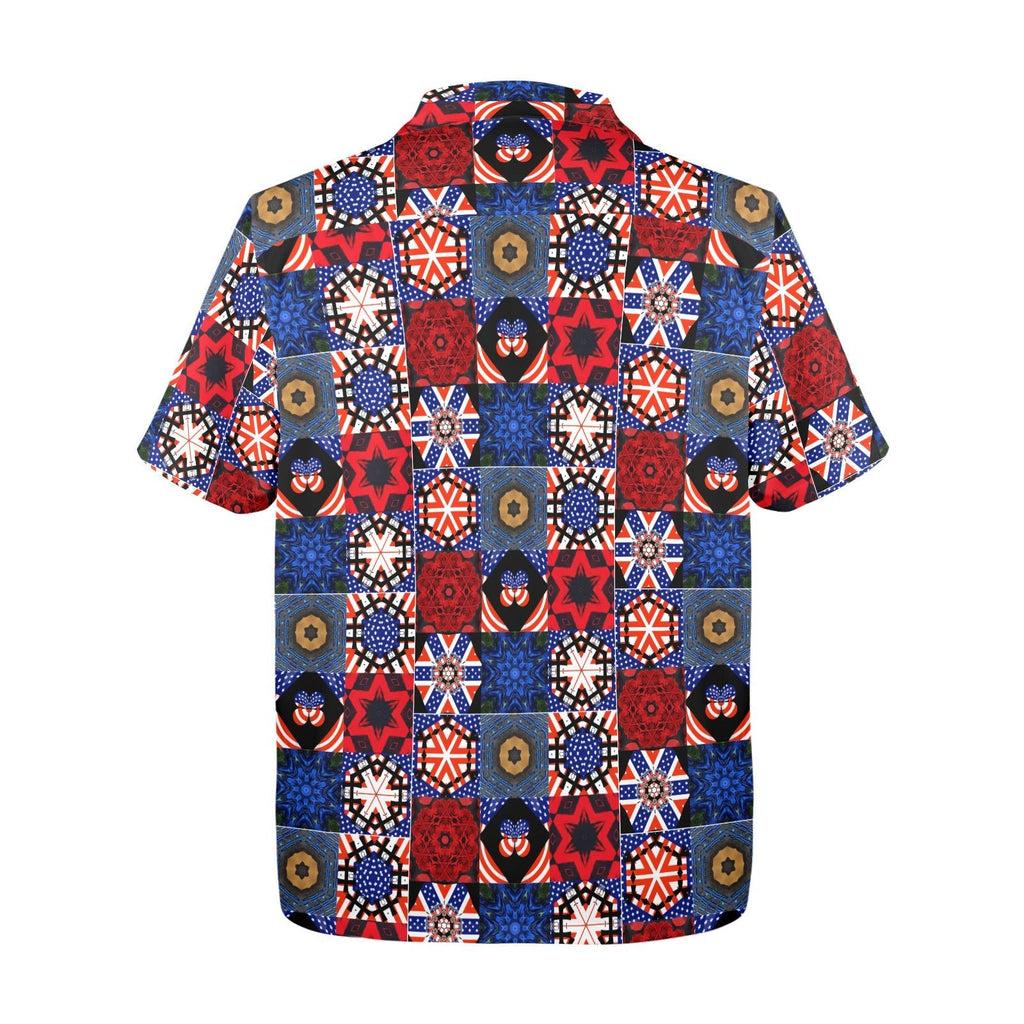 4th of July Pattern Men's All Over Print Hawaiian Shirt (Made in USA) - Che Cose Belle