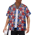 4th of July Pattern Men's All Over Print Hawaiian Shirt (Made in USA) - Che Cose Belle