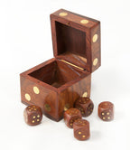 5 Dice Box Set - Handcrafted Wood - Che Cose Belle