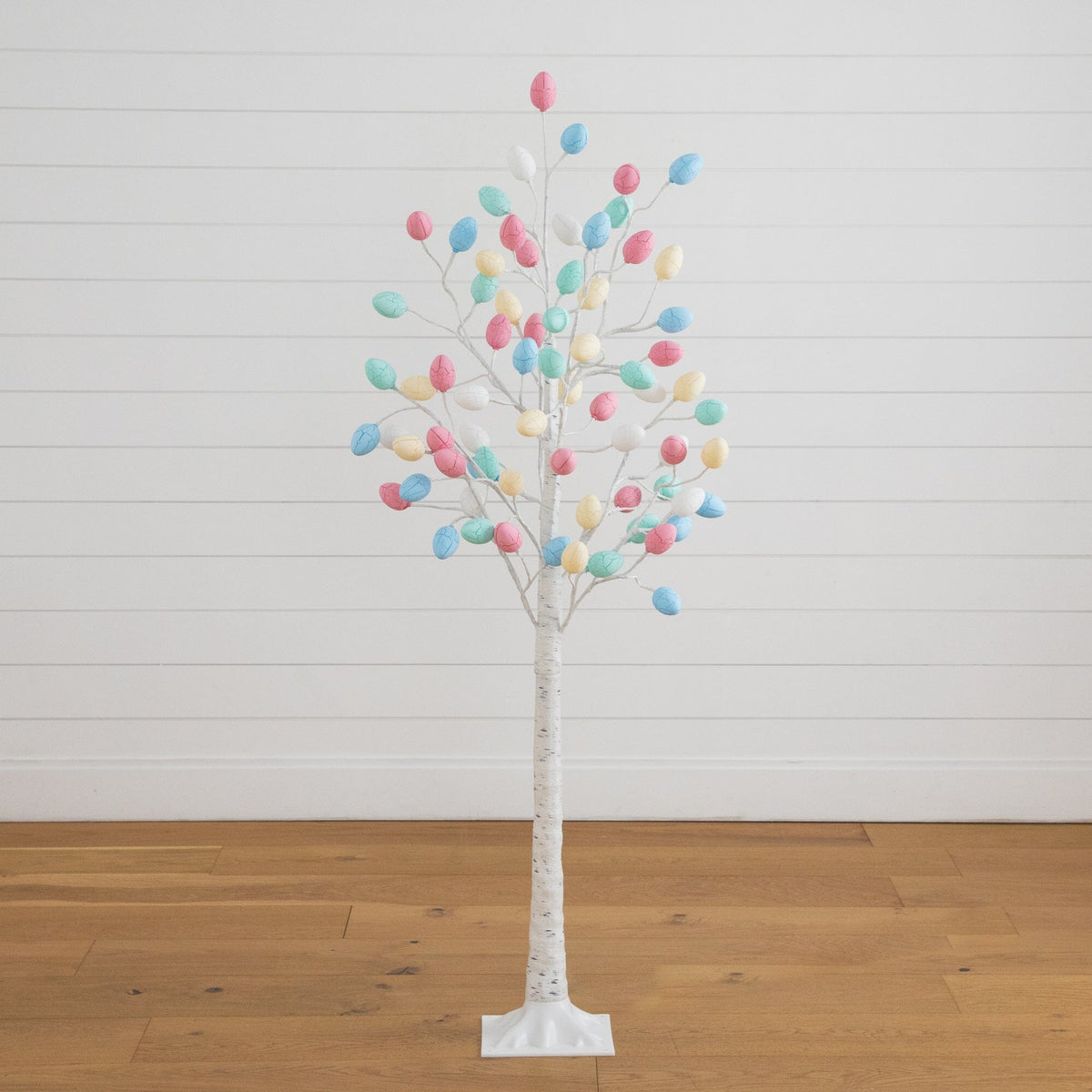 5' Pre-Lit Artificial Easter Twig Tree with 72 Egg Shaped LED Ornaments - Che Cose Belle