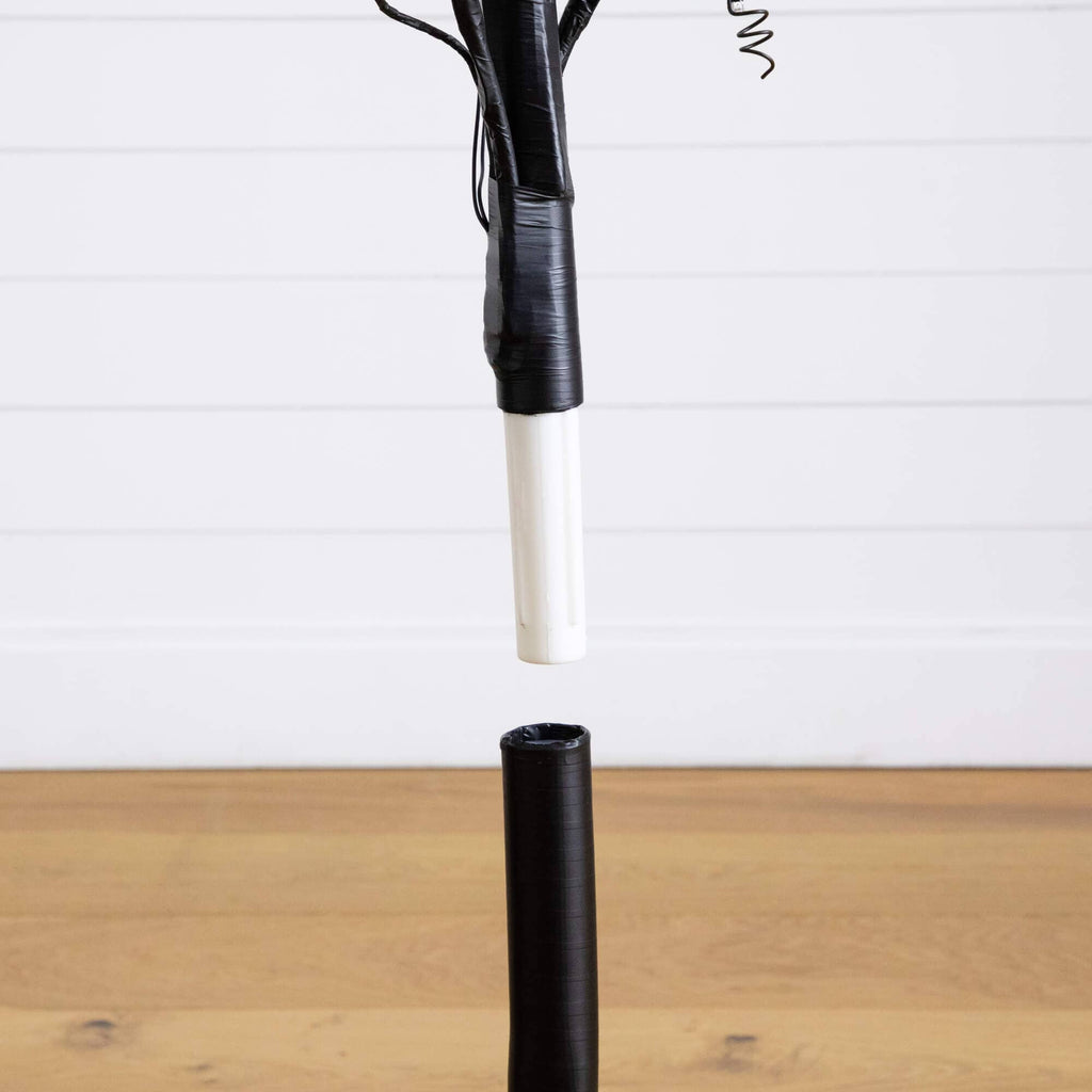 5' Pre-Lit Artificial Halloween Pumpkins and Skulls Ornament Tree with 72 Warm White LED Lights - Che Cose Belle