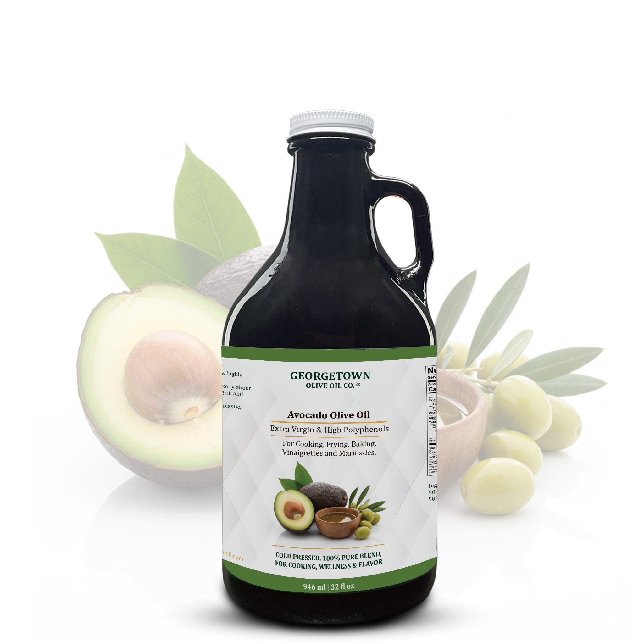 50% Avocado Olive Oil + 50% Extra Virgin | High Polyphenols - Che Cose Belle