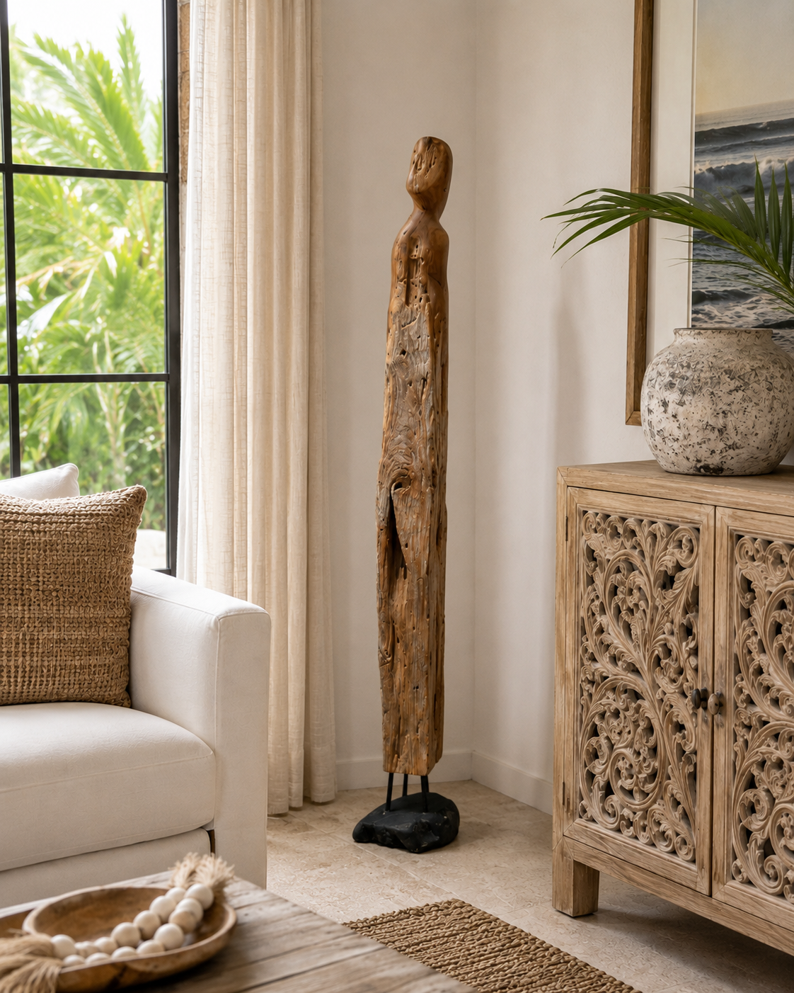 Hand-Carved Wood Sculpture – Bali, Indonesia
