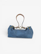 Blair Shoulder Bag, Denim Printed Leather