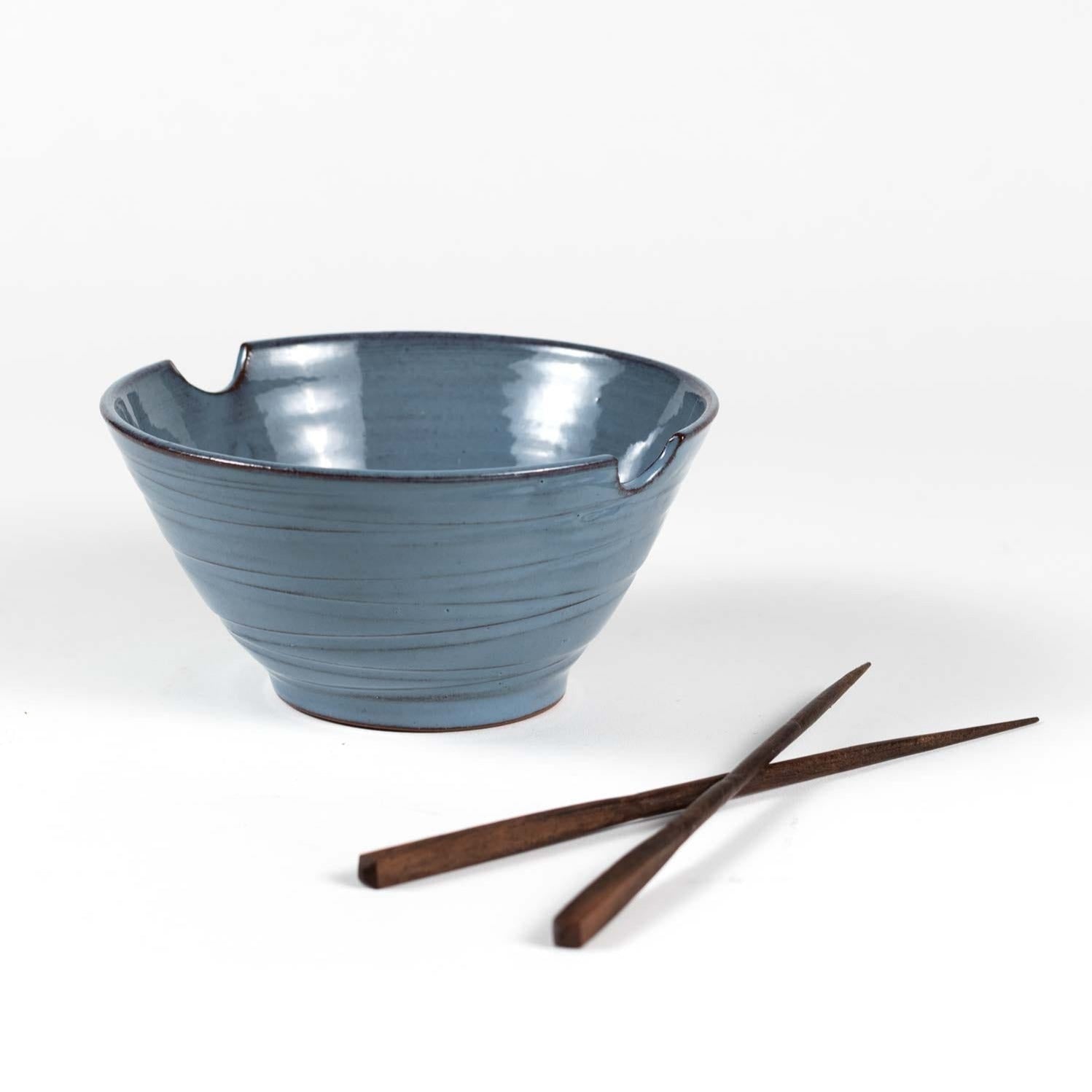 Chopsticks & Blue Bowl Set