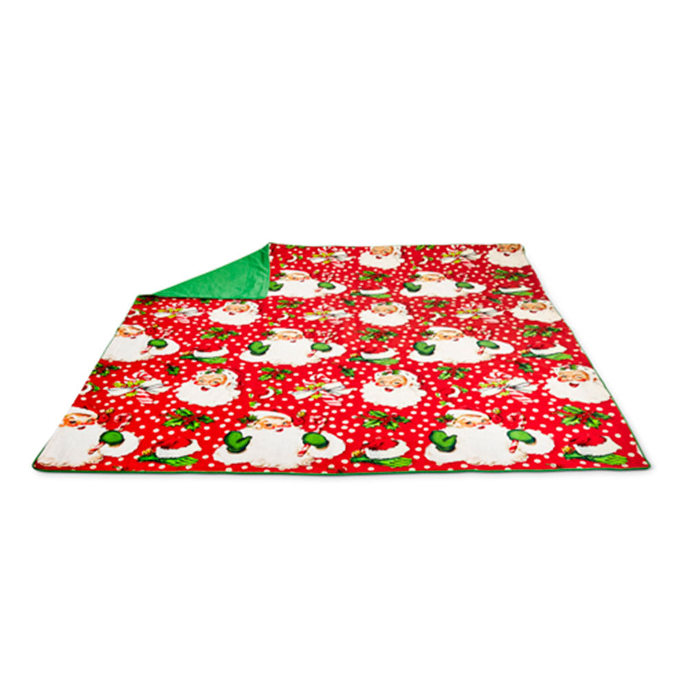 56" Retro Christmas Santa Tablecloth