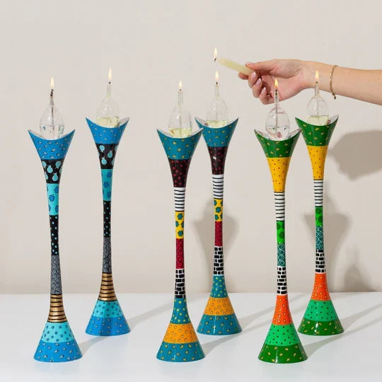 Luxury Cast Handmade Aluminum Candle Holders – Premium Curved Series